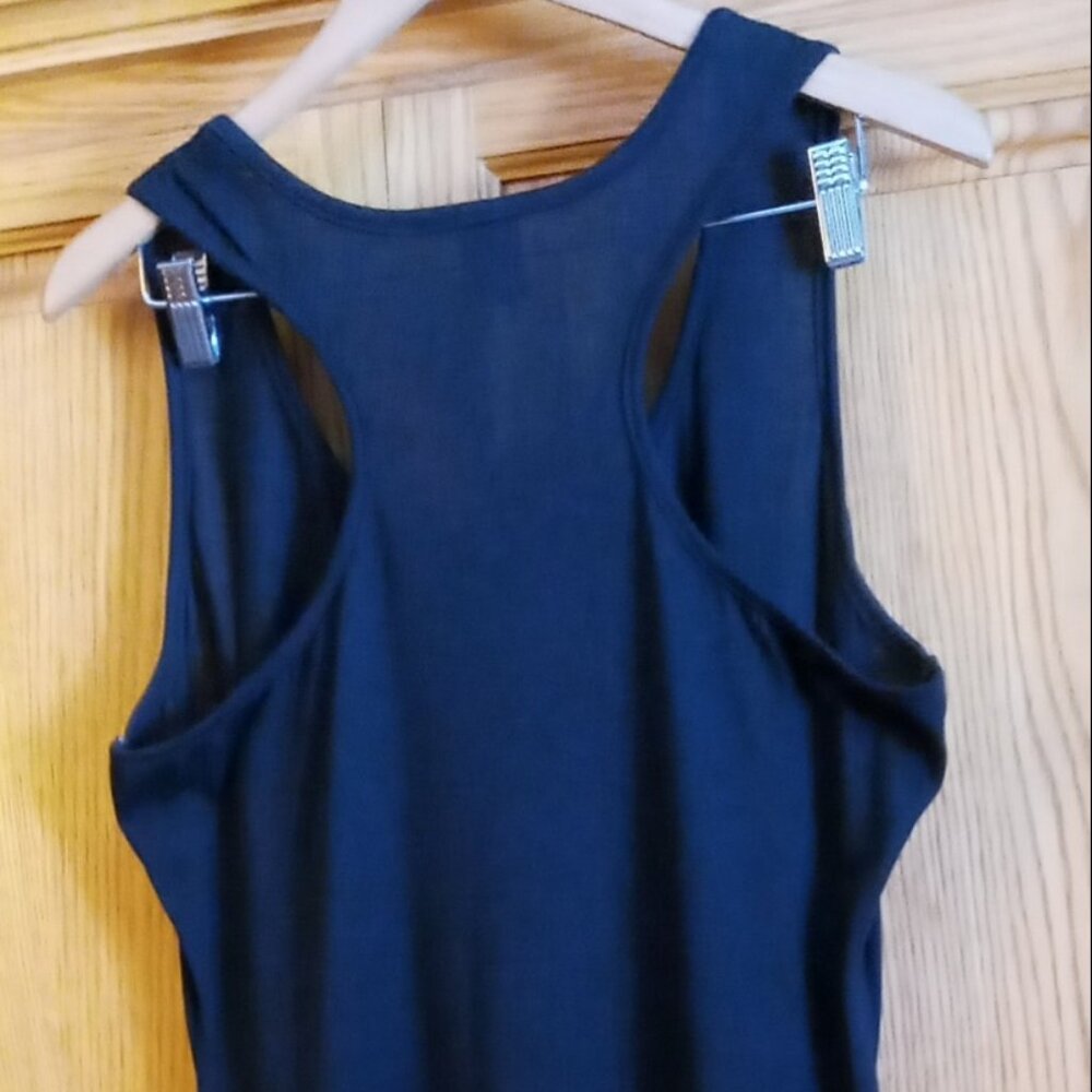 Vintage Faded Glory Women's Black Maxi Summer Racerback Dress Sz L (12-14) - Picture 3 of 14